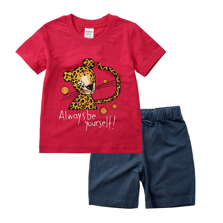 Summer Bebek İki Parçalı Kısa Kollu Çocuk Giysileri