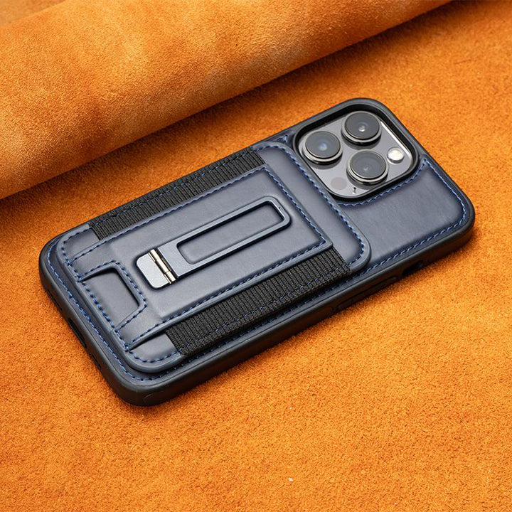 Suitable Card Holder All-inclusive Drop-resistant Mobile Phone Leather Case