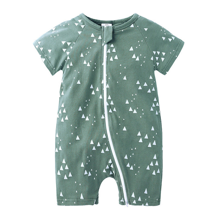 Sommer kort ermet baby romper baby romper