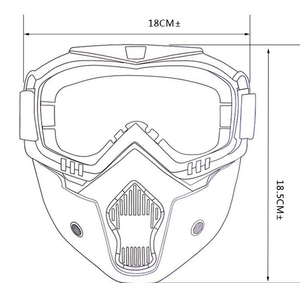 Factory Direct Tactical Goggles Riding Bike Cover Outdoor Spezialbrille für Motorradhelm