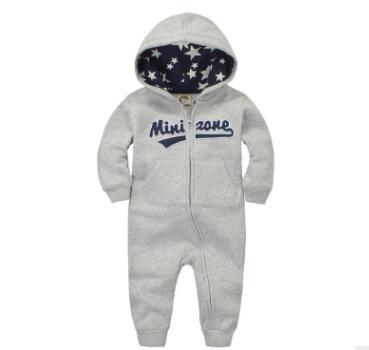 Bebek Onesies Sonbahar ve Kış bebek kıyafetleri bebek artı kadife başlık uzun kollu Romper Romper Çocuk Giysileri