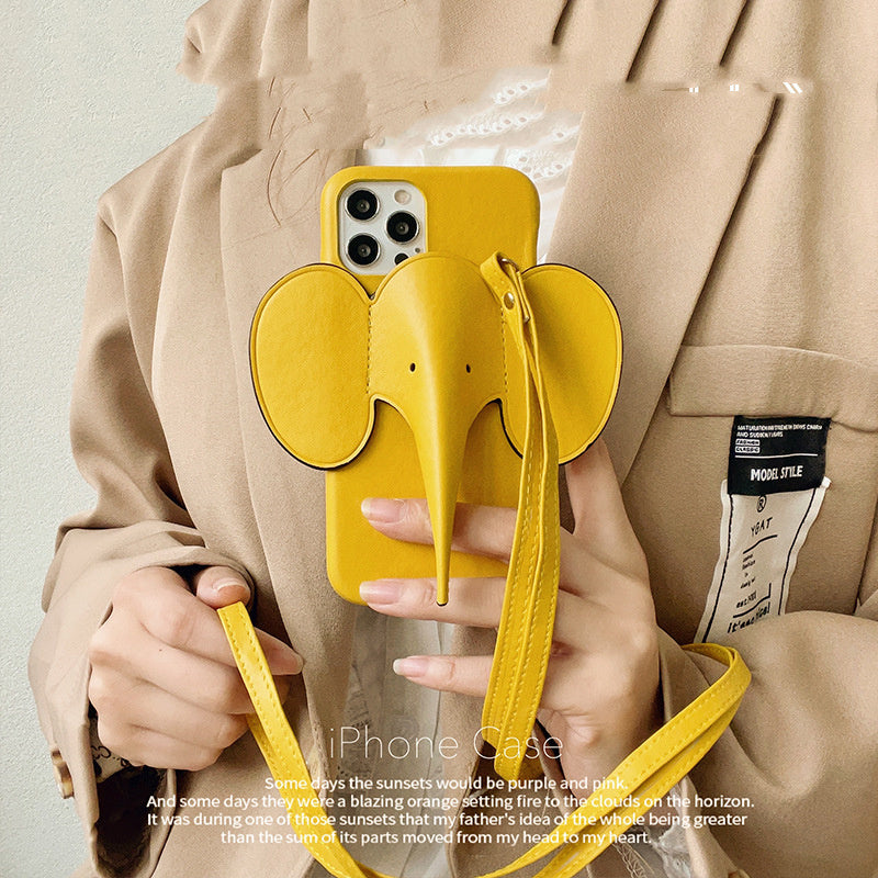 Mode persoonlijkheid cartoon trunk mobiele telefoon hoesje