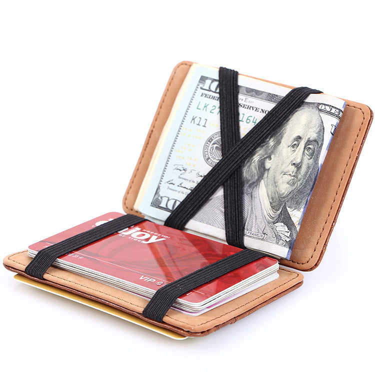 Flip Magic Wallet Cross Pattern Solder Card Card