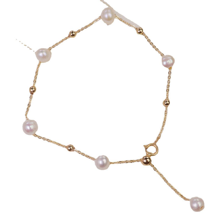 Bracelet de perles d'eau douce style de fille minimaliste