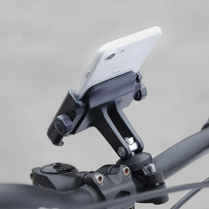 Bolsera de bicicleta de desecho Soporte universal Teléfono soporte Montaje soporte de montaje eléctrico Aleación de aluminio Talladores de teléfonos