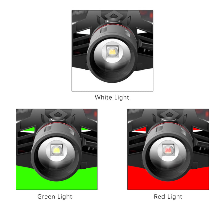 T6 wit licht groen licht rood licht zoom koplamp