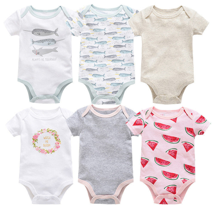 Sex uppsättningar nyfödda kläder