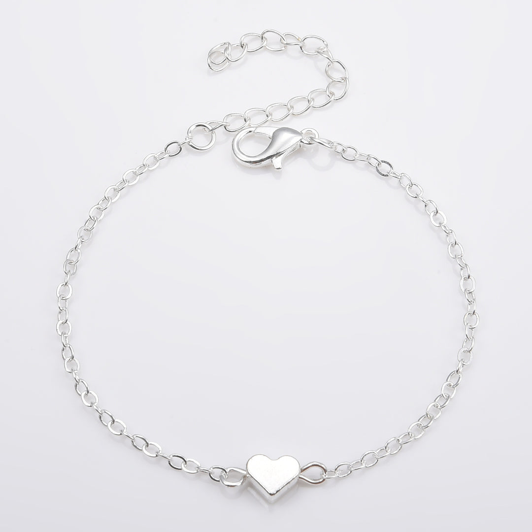 Fashion Simple Alloy Heart Bracelet