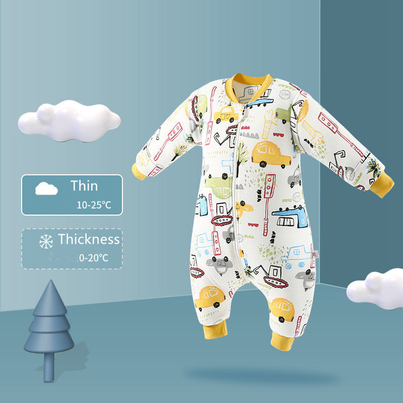 Baby Sleepsacks Patrón de dibujos animados Saco de carruaje de sacos de dormir para bebés para la pierna dividida del recién nacido