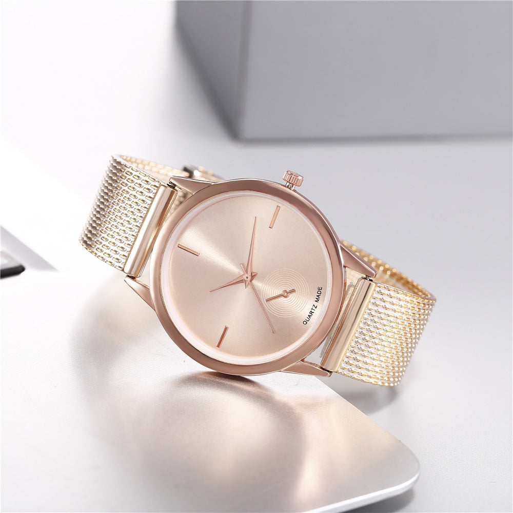 Creative Plastic Mesh Quartz -horloge voor vrouwen