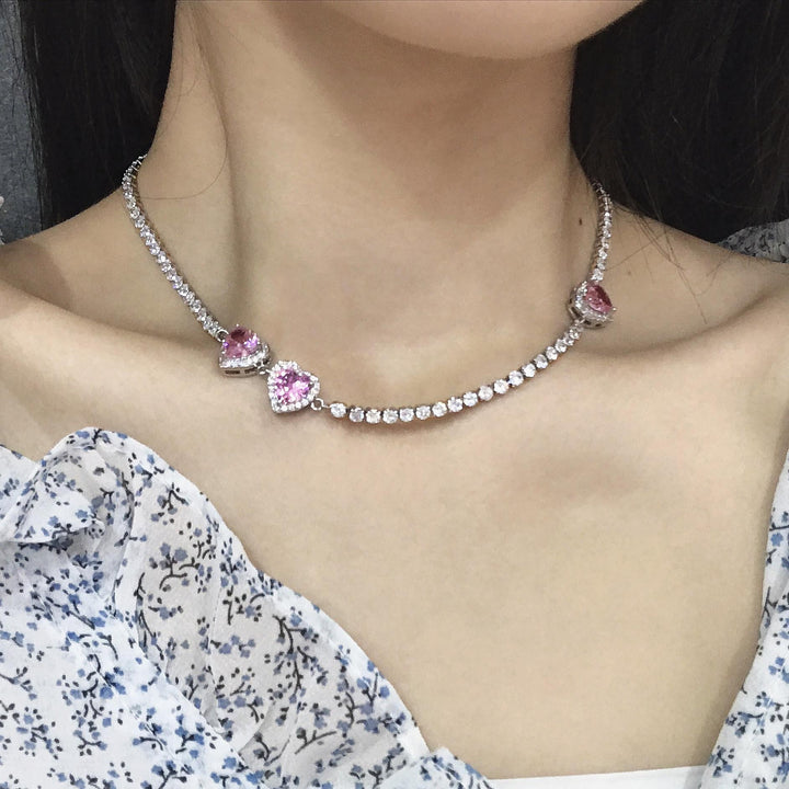 Women's Sweet Light Luxury Heavy Industry High-definition Collarbone Chain