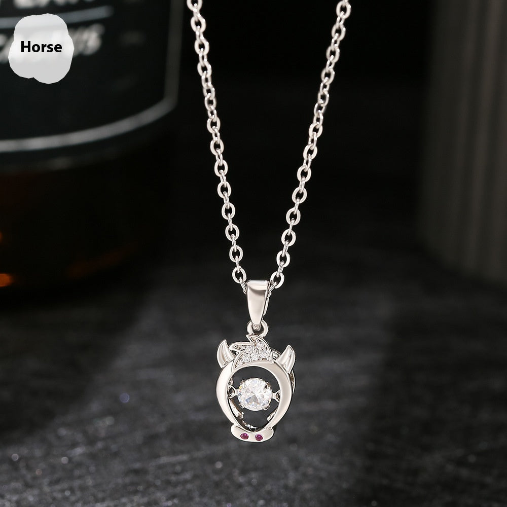 Ins Zodiac Smart Necklace Micro-intarsia