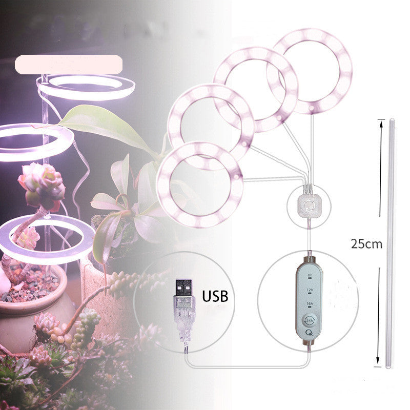 LED CRESCIO LUCE SPETTRUM Full Spectrum Lampada di coltivazione Lampada USB Phyto per l'illuminazione di crescita delle piante per piante da interno