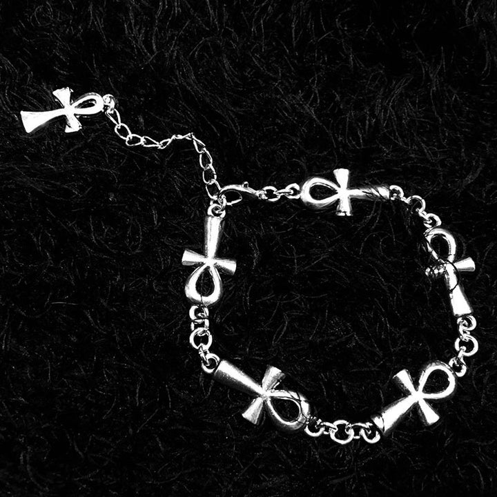Bracelet croix gothique religieux vampire