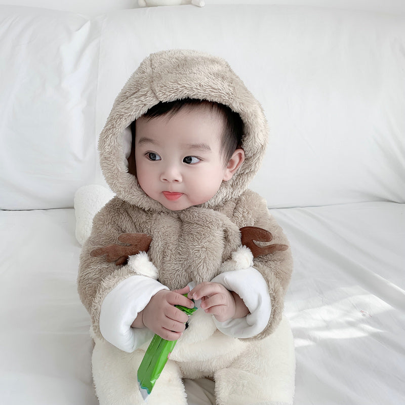 Oneros para bebés, ropa de salida, además de terciopelo acolchado gruesos abrazos de ropa de algodón