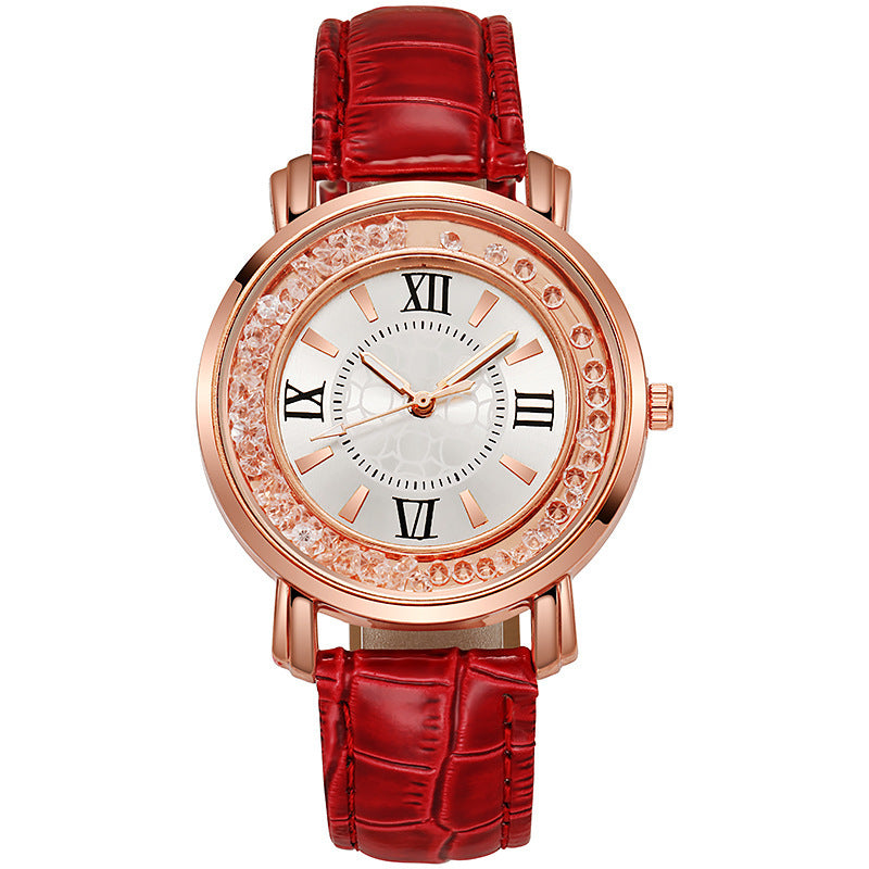 Quicksand Beads Bekijk Female Belt Quartz Watch