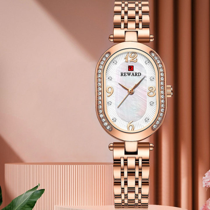 Elegante dame horloge met diamanten