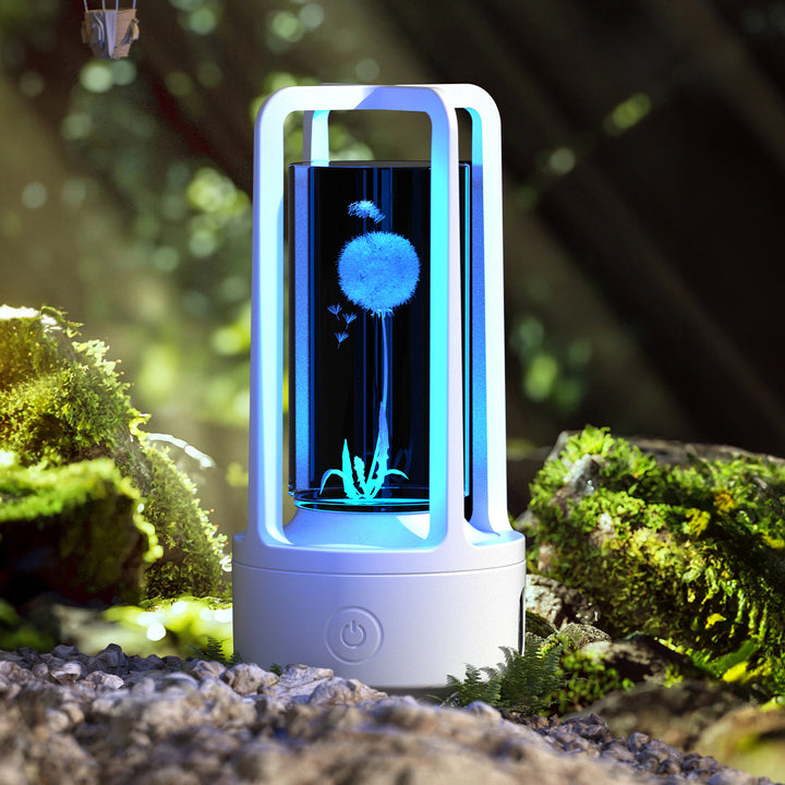 Creative 2 în 1 lampă de cristal acrilic audio și difuzor Bluetooth de Ziua Îndrăgostiților, cadou de noapte