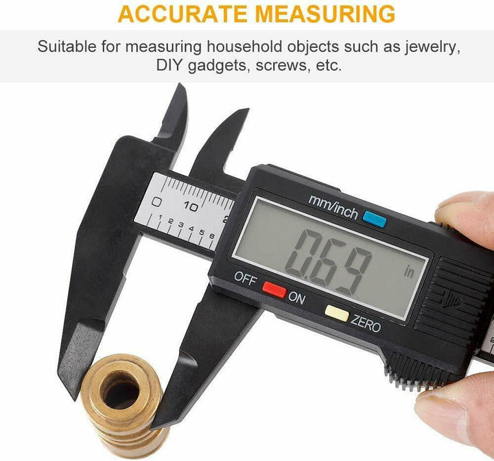 Digitalconiper Electronic Gauge Carbon Faser Vernier Mikrometer Lineal 150 mm 6