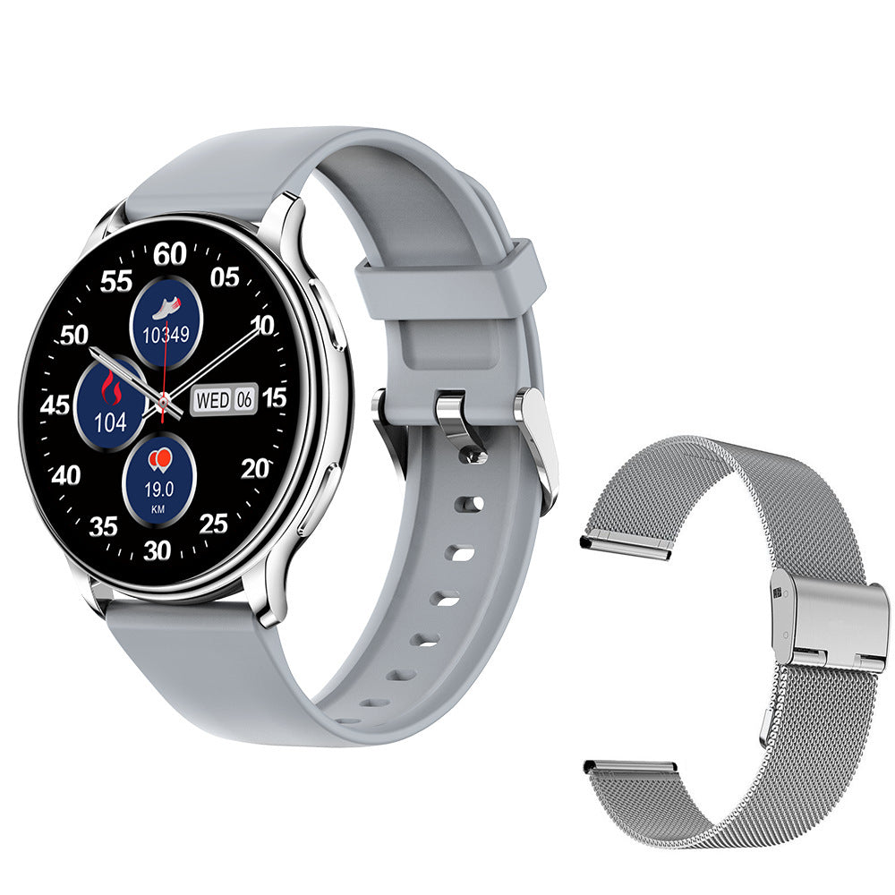 Smart Couple Watch Round Screen Bluetooth Bellen Hartslag Hartslag Blood zuurstof Slaapbewaking