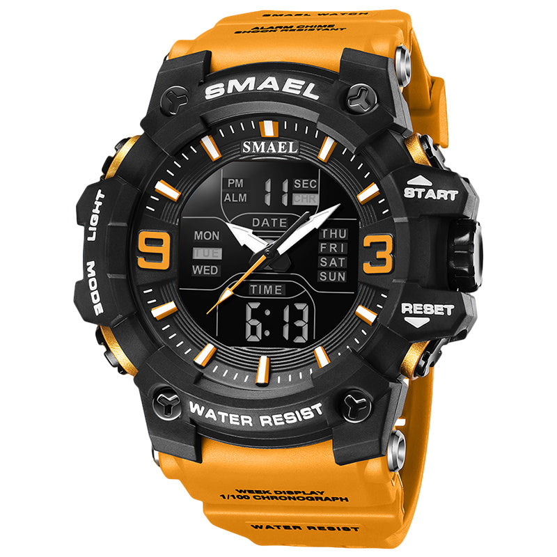 Sport Waterproof Electronic Watch Multi-Function Training Alarm Clock Watch