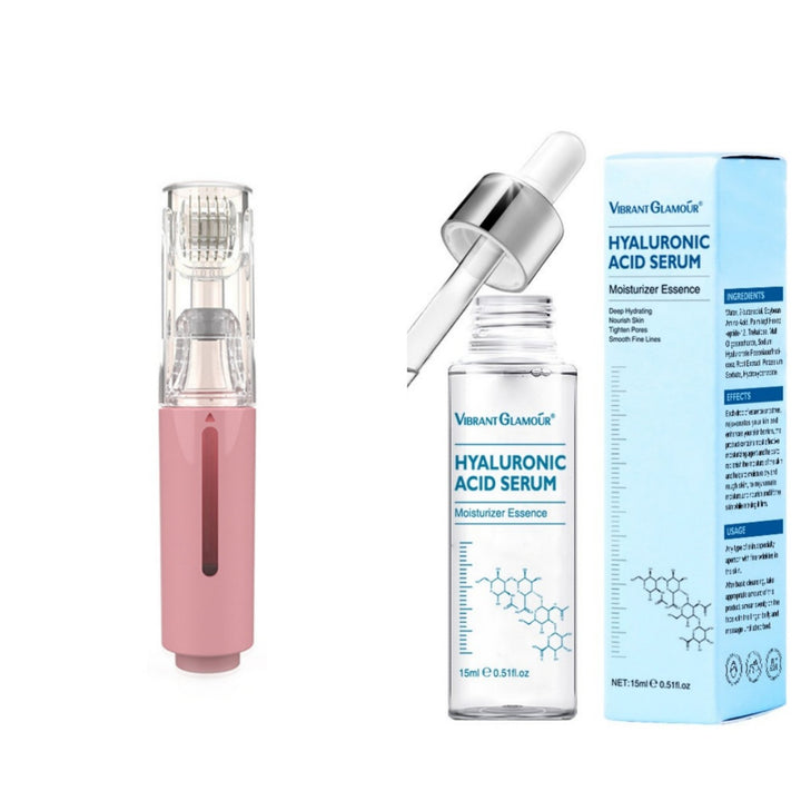 3 in 1 lipverzorging Roller naald Roller Lip Roller Baard Groei Roller Baard Haargroei Roller Behandeling Serum Aanvrager