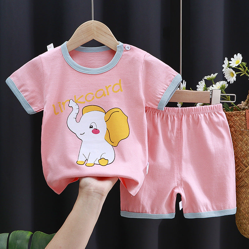Kinderpak met korte mouwen Katoen T-shirt Babykleding