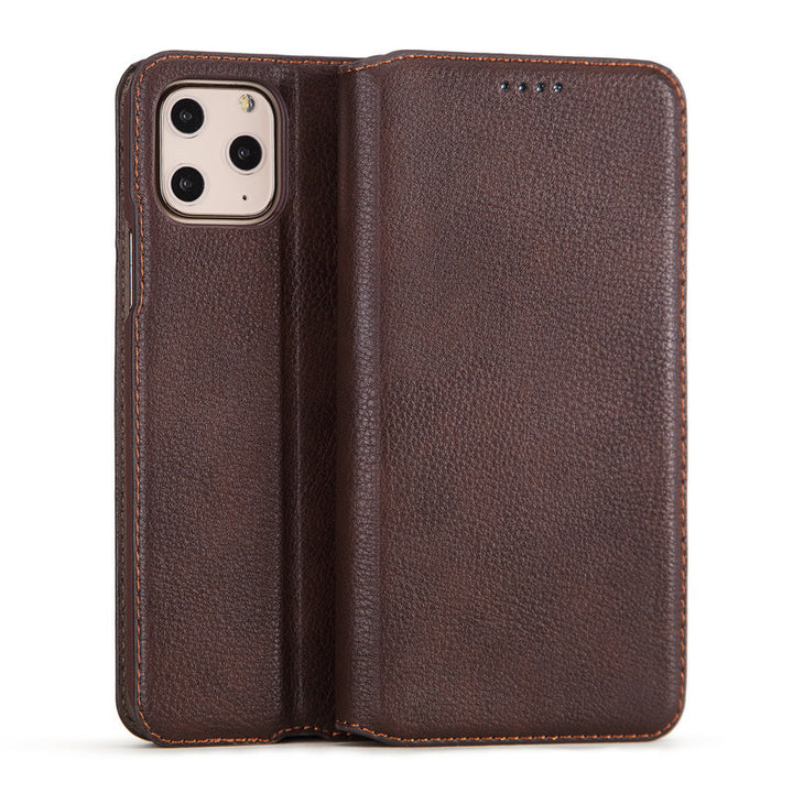 Thin Real Leather Case Cover