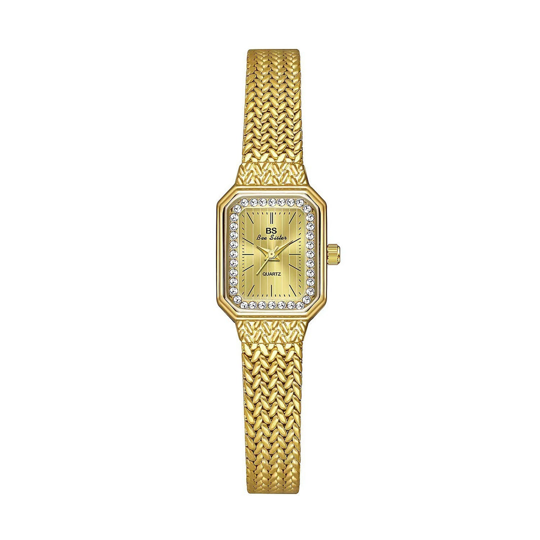 Vettabell Enkelt temperament Small Square Gold Watch