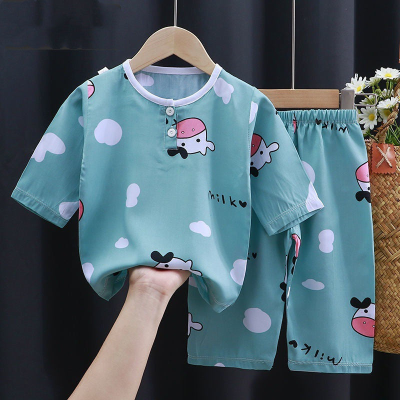 Zomerkleding katoenen zijde airconditioning kleding babykleding