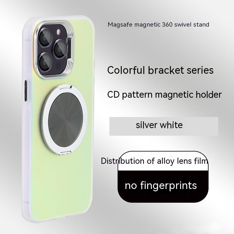 Colorful 360 Rotary Magnetic Adhesive Bracket Phone Case
