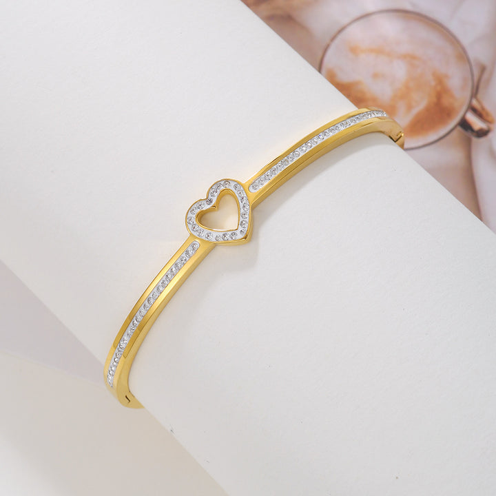 Женская мода Titanium Steel Diamond Love Bracelet