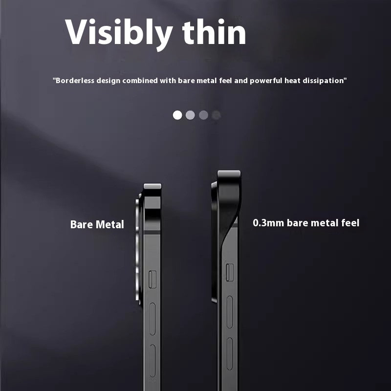 16 Frosted Frameless Magnetic Magsafe Phone Case Ultra-Thin PC beskyttelsesveske