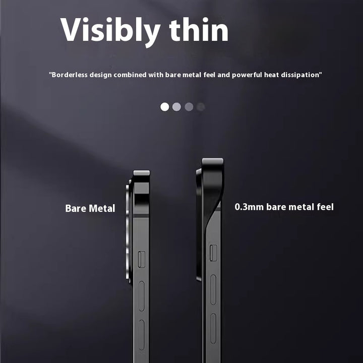 16 Frosted Frameless Magnetic Magsafe Phone Case Ultra-Thin PC beskyttelsesveske