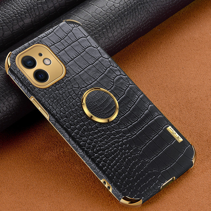 Pattern Phone Case Plating 6D Leather
