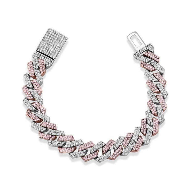Zircon Rock Hip Hop Men's Jewelry Bracelet