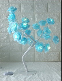 Lámpara de árbol LED Rose Lámpara de modelado de lámpara de árbol de pequeñas lámparas de mesa