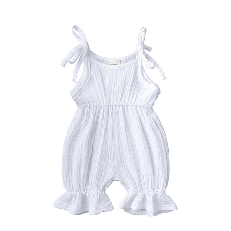 NIEUWE ARVALS NEEMBOBY TODDLER BABY MEISJES Mouwloze Solid Romper Jumpsuit Outfit
