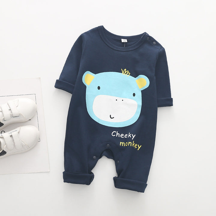 Lente en herfst pasgeboren baby jumpsuit