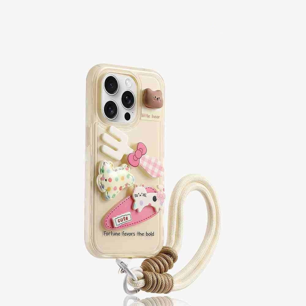 Vork kitten siliconen drop-resistente all-inclusive telefoonhoes