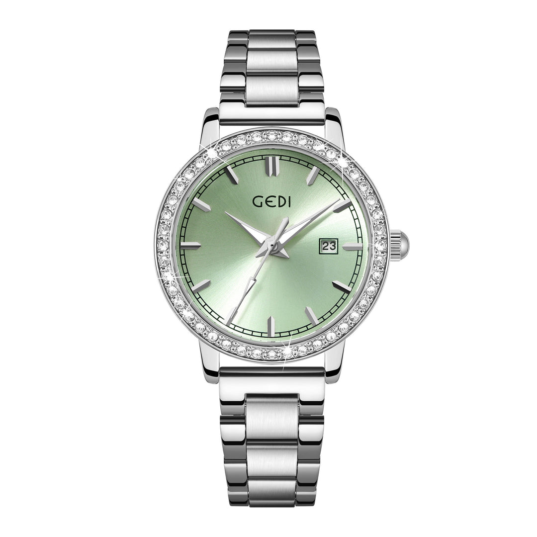 Montre en quartz en acier inoxydable pour femmes