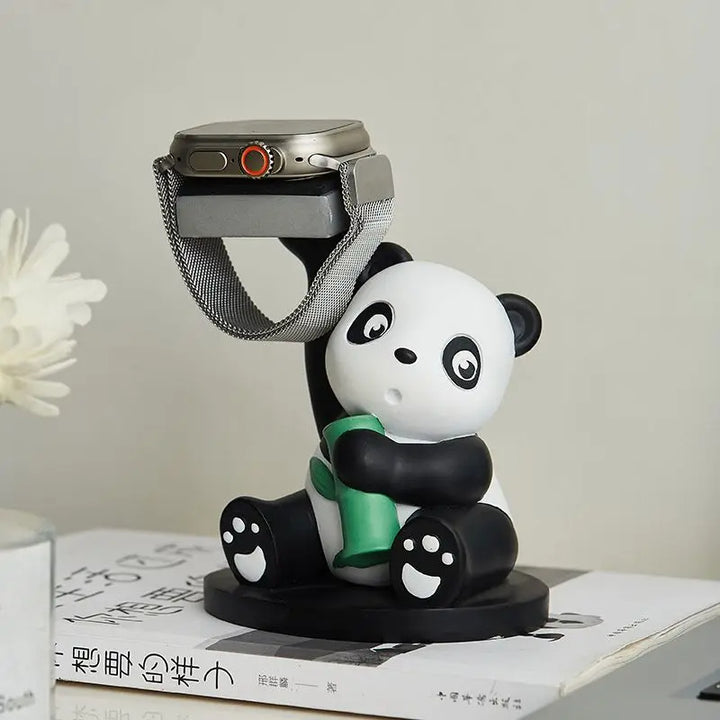 Lindo soporte de teléfono de panda adornos pequeños