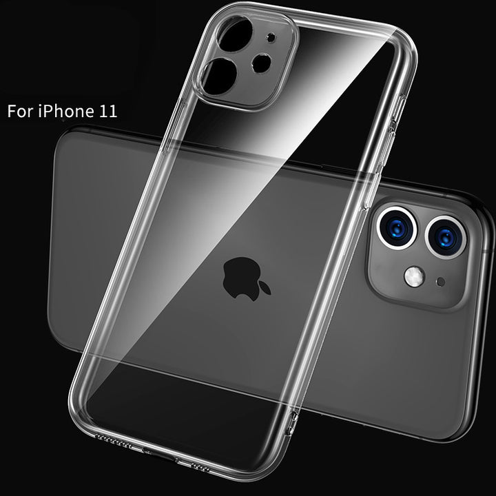 Yhteensopiva Applen kanssa, yhteensopiva Apple, iPhone 12 -kotelon silikoni anti -pudotus läpinäkyvä