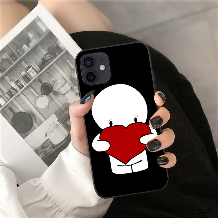 Mini Heart Phone Case Cover Geometric Painted