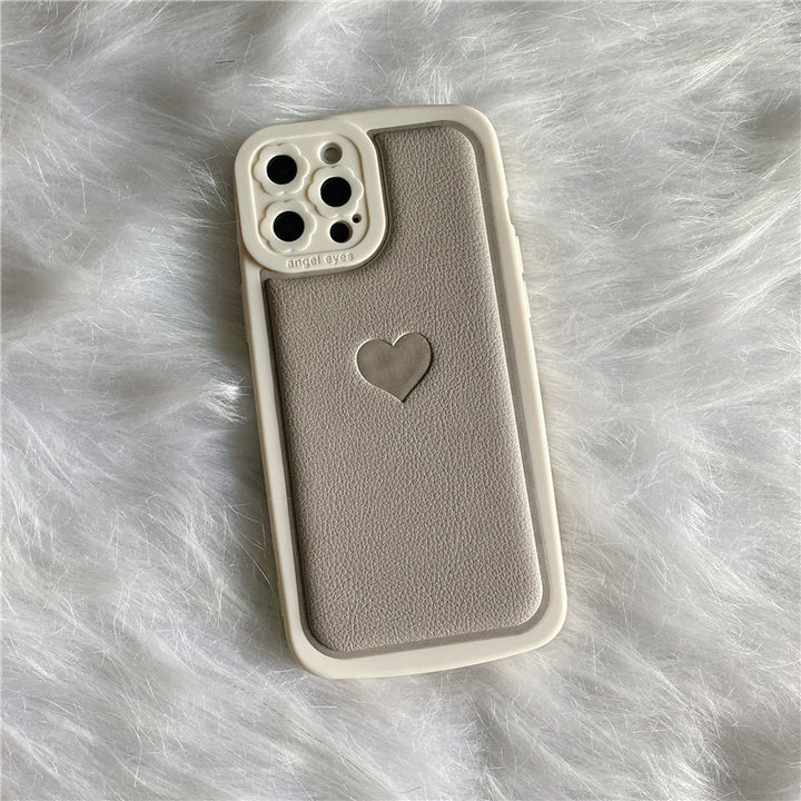 Embossed Love Faux Leather Phone Case