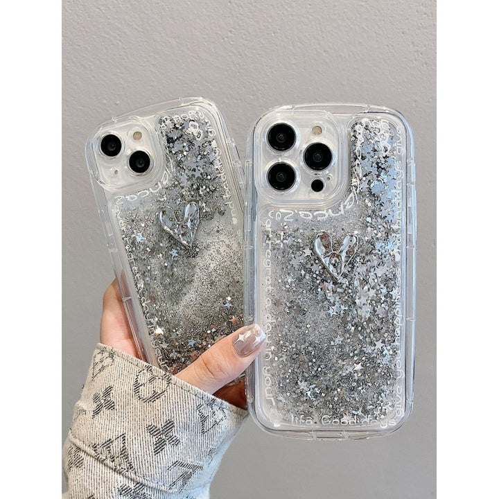 Silver Love Quicksand Shell geschikt voor telefoonhoes