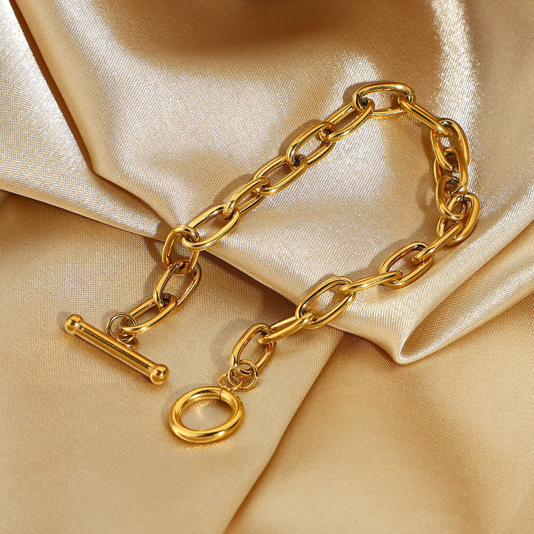 Klassieke Gold Bracelet Paperclip armband