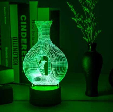 Lampe à LED de lumière de nuit 3D créative