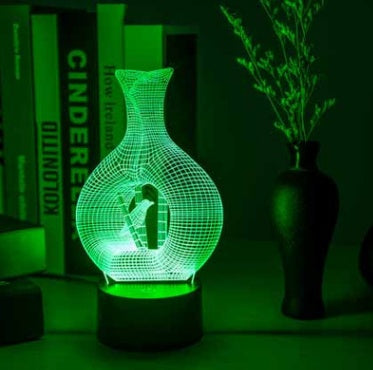 Creatieve 3d Night Light LED -lamp