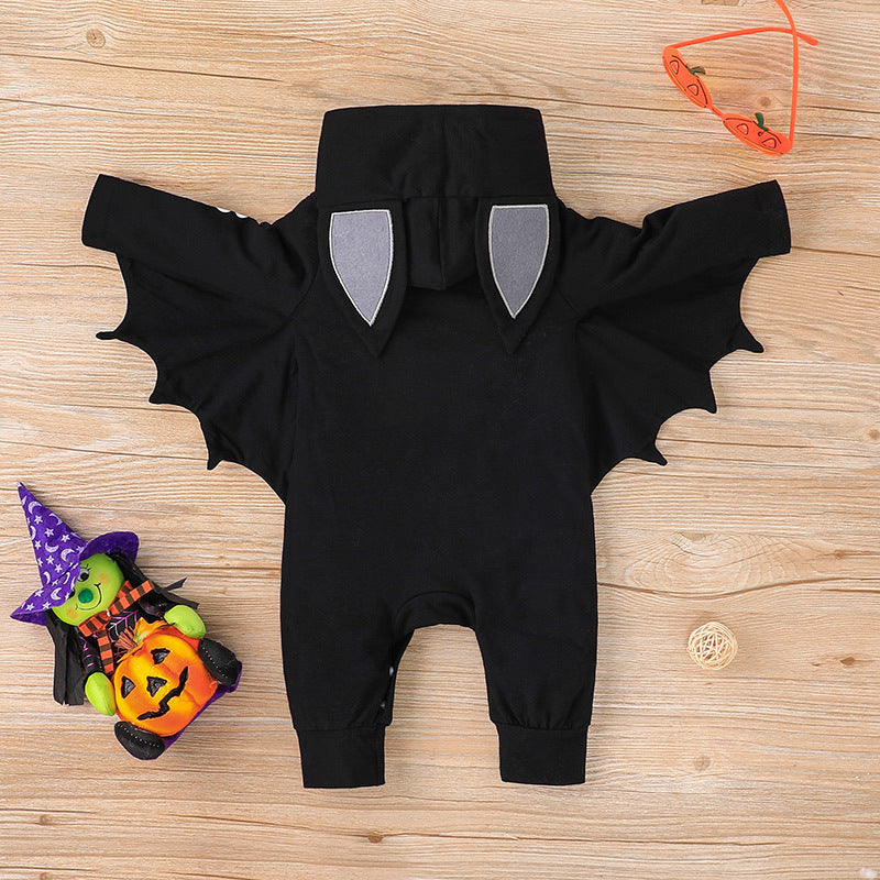 Halloween vleermuis uit één stuk baby baby rompers pak